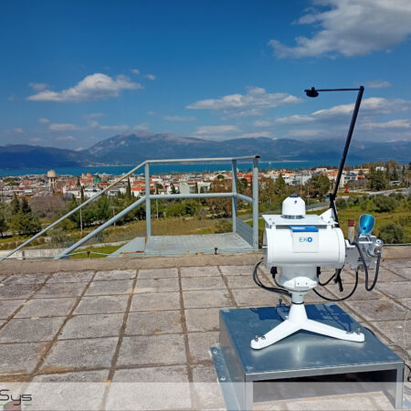 EKO Sun tracker with pyranometer at university of Patras